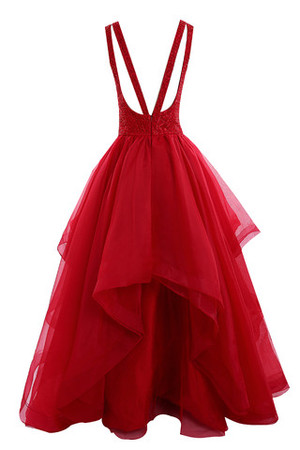 Klassisches Tüll Romantisches Göttin Brautkleid Mehrschichtiges Netzstoff Abendkleid - Bild 6