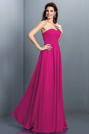 Herz-Ausschnitt Ärmelloses a linie Bodenlanges Anständiges Brautjungfernkleid - Bild 11