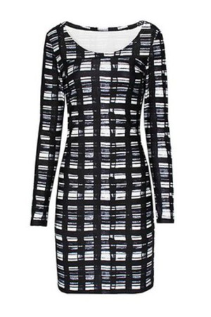 Lange Ärmel Jahrgang Kleid Bodycon Club Kleider
