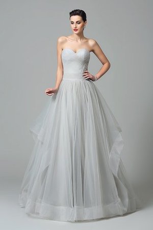 Geschichtes Prinzessin Sweep Zug Reißverschluss Anständiges Abendkleid - Bild 3