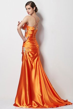 Prinzessin Natürliche Taile Ärmelloses A-Linie Abendkleid mit Rücken Schnürung - Bild 2