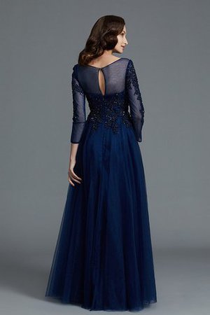 Prinzessin a linie Normale Taille Bodenlanges Brautmutterkleid aus Tüll - Bild 2