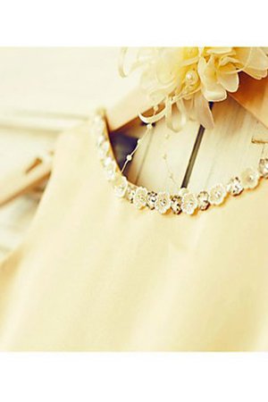 Ärmelloses Schaufel-Ausschnitt Tüll Normale Taille Prinzessin Blumenmädchenkleid - Bild 4