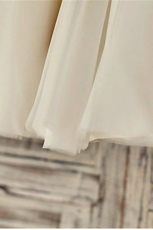 Prinzessin Ärmellos Tüll Blumenmädchenkleid mit Blume mit Natürlicher Taille - Bild 4