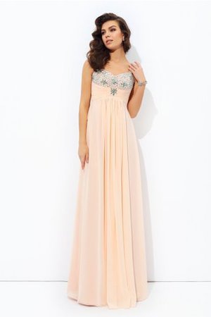 Prinzessin Reißverschluss A-Line Anständiges Abendkleid aus Chiffon - Bild 6