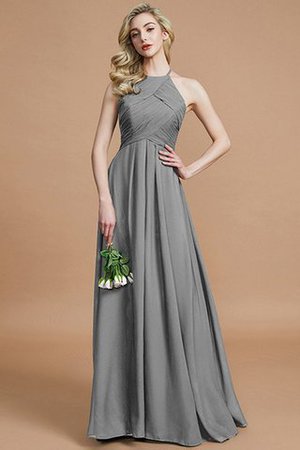 Reißverschluss Ärmelloses Chiffon A-Linie Normale Taille Brautjungfernkleid - Bild 33