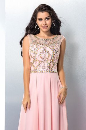 Normale Taille Sweep train Chiffon Sittsames Ballkleid ohne Ärmeln - Bild 8