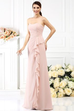 Chiffon A Linie Anständiges Ballkleid mit Herz-Ausschnitt ohne Ärmeln - Bild 21