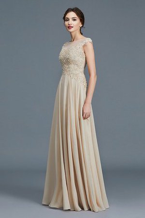 Ärmellos a linie Prinzessin Schaufel-Ausschnitt Chiffon Brautmutterkleid - Bild 3