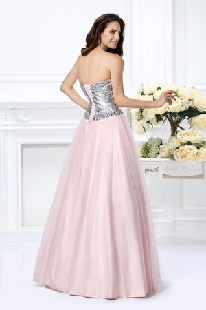 Duchesse-Linie Normale Taille Satin Herz-Ausschnitt Sittsames Partykleid - Bild 2