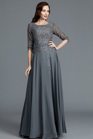 Ärmelloses Halbe Ärmeln A-Line Normale Taille Bodenlanges Brautmutterkleid