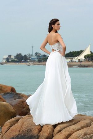 Strand Herz-Ausschnitt A-Linie Chiffon Anständiges Brautkleid - Bild 2