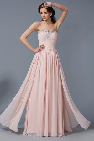 Ärmelloses Chiffon Prinzessin Normale Taille A-Linie Abendkleid