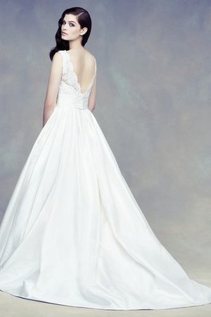 Outdoor Normale Taille Ärmellos Bodenlanges Swing Brautkleid - Bild 2