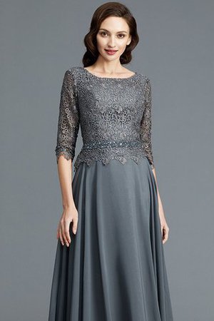 Ärmelloses Halbe Ärmeln A-Line Normale Taille Bodenlanges Brautmutterkleid - Bild 7