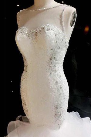 Herz-Ausschnitt Halle durchsichtige Rücken Luxus Romantisches Brautkleid - Bild 2