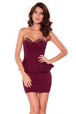 Schatz Baumwolle Bodycon Ausschnitt Elegant Damen Club Kleider