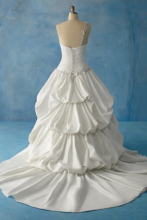 Halle Duchesse-Linie Bodenlanges Elegantes Brautkleid mit Einem Schulter - Bild 2
