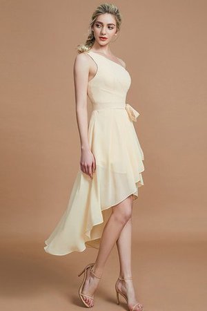 Ein Schulter A-Line Normale Taille Prinzessin Reißverschluss Brautjungfernkleid - Bild 5