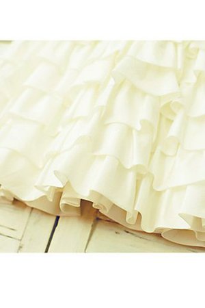 A-Line Normale Taille Chiffon Prinzessin Blumenmädchenkleid mit Schichtungen - Bild 5