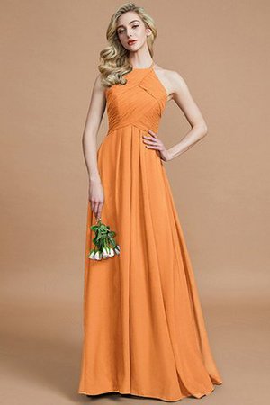 Reißverschluss Ärmelloses Chiffon A-Linie Normale Taille Brautjungfernkleid - Bild 26