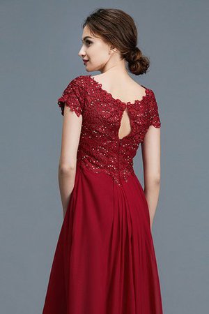 Prinzessin Chiffon Normale Taille V-Ausschnitt Bodenlanges Brautmutterkleid - Bild 8