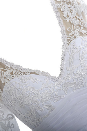 Strand Ewiges Halle durchsichtige Rücken Bezauberndes Brautkleid aus Chiffon - Bild 3
