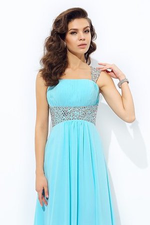 Paillette Empire Taille Spaghetti Träger A Linie Paillettenbesetztes Abendkleid - Bild 7