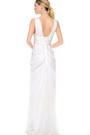 Taft Gerüschtes Plissiertes Bodenlanges Brautkleid mit hoher Tailler - Bild 2