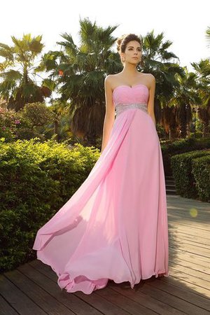 Ärmelloses Empire Taille Chiffon Prinzessin Sweep Train Abendkleid - Bild 1