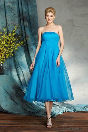 Organza Ärmellos Prinzessin Brautmutterkleid mit Empire Taille mit Applikation - Bild 6