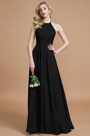 Reißverschluss Ärmelloses Chiffon A-Linie Normale Taille Brautjungfernkleid - Bild 7