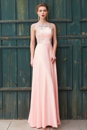 Prinzessin Perlenbesetztes A Linie Satin Bodenlanges Ballkleid - Bild 5