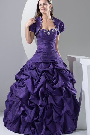 Herz-Ausschnitt Gesticktes Pick-Ups Duchesse-Linie Partykleid - Bild 1