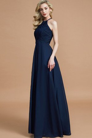 Reißverschluss Ärmelloses Chiffon A-Linie Normale Taille Brautjungfernkleid - Bild 5