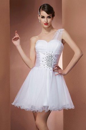 Prinzessin Reißverschluss Normale Taille A Linie Mini Abiballkleid - Bild 1