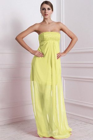 Ärmelloses Chiffon A-Line Empire Taille Anständiges Brautjungfernkleid - Bild 7