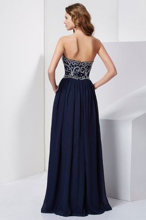 Trägerloser Ausschnitt Prinzessin Normale Taille Chiffon Ärmelloses Abendkleid - Bild 2