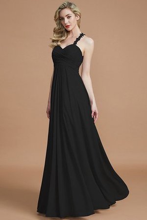 Reißverschluss Normale Taille A-Linie Chiffon Gerüschtes Brautjungfernkleid - Bild 8