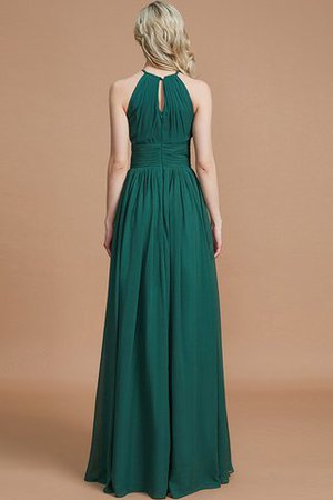 Prinzessin A-Line Ärmelloses Brautjungfernkleid aus Chiffon mit Natürlicher Taille - Bild 35