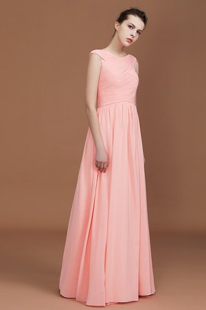 Ärmellos A-Line Träumer Prinzessin Bodenlanges Brautjungfernkleid mit Reißverschluss - Bild 7
