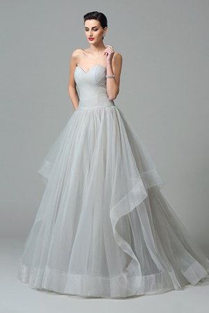 Geschichtes Prinzessin Sweep Zug Reißverschluss Anständiges Abendkleid - Bild 4