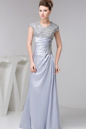 A-Linie Drapiertes Gerüschtes Taft Elegantes Abendkleid - Bild 1