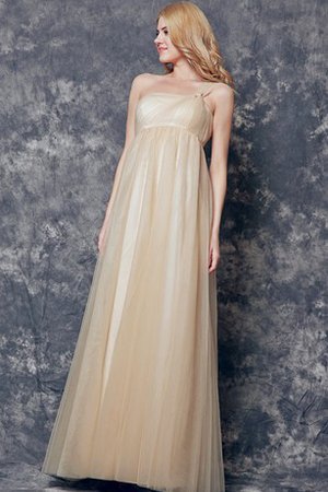 Ein Schulter Luxus Romantisches Sittsames Brautjungfernkleid mit Rüschen - Bild 1
