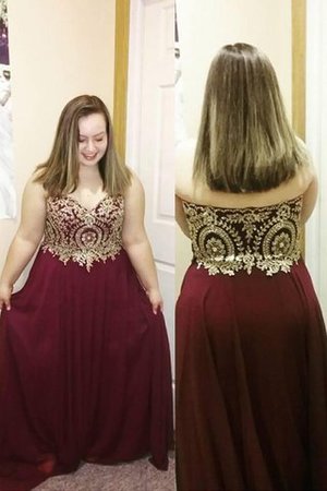 Ärmelloses Prinzessin Übergröße Natürliche Taile A Linie Ballkleid