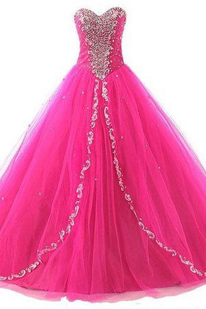 Perlenbesetztes Duchesse-Linie Spitze Partykleid mit Bordüre mit Rücken Schnürung