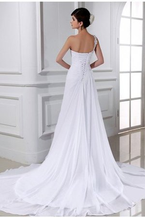 A-Line Ärmellos Ein Schulterfreies Anständiges Brautkleid mit Applike - Bild 2