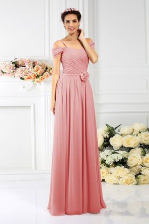 Empire Taille Plissiertes Chiffon Reißverschluss Brautjungfernkleid mit Drapierung - Bild 21