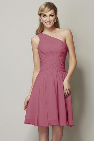 Ärmelloses A-Linie Normale Taille Prinzessin Mini Brautjungfernkleid - Bild 27