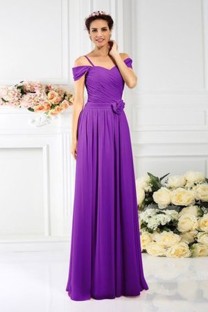 Empire Taille Plissiertes Chiffon Reißverschluss Brautjungfernkleid mit Drapierung - Bild 13